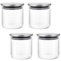 차이나다 스테인리스 원형 밀폐용기 200ml, 4개, 단품