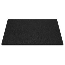 순수 코일 현관매트 90 x 60 cm 두께 12mm, 올블랙, 1개