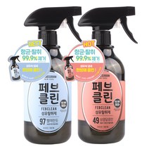 더블유드레스룸 대용량 페브클린 No 49 피치블러썸 본품 500ml + No 97 에이프릴코튼 본품 500ml 세트, 1세트