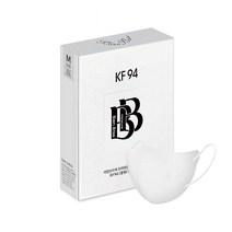 비앙브리제 프리미엄 방역용 마스크 성인용 KF94 중형, 10개입, 1개, 리얼 화이트