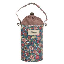 알맹 보온보냉 파우치 플라워 AMCBP08, 블루