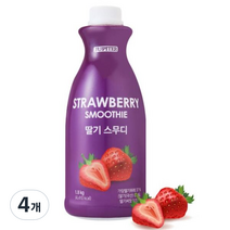 쥬피터 딸기스무디, 1.8L, 4개