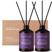 에이센트 네이처 디퓨저 실속형 200ml x 2p 세트, 퍼플로즈