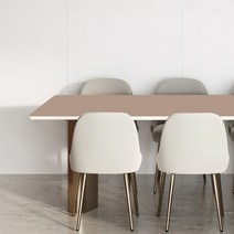 어나더 양면 가죽 방수 식탁보 모서리라운딩5mm, 80 x 160 cm, 코코아 + 그레이