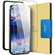 빅쏘 2.5CX 아이폰 강화유리 휴대폰 액정보호필름 2매 + 부착가이드툴, 1세트