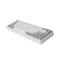 한성컴퓨터 TICO 블루투스 유무선 겸용 무접점 키보드 35g, GK868B, 화이트, 텐키리스