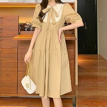 메이첼 빈티지 리본 넥 캉캉 에이라인 원피스 00137