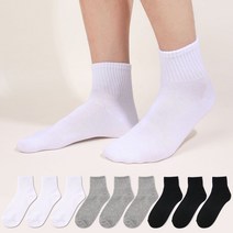 두발로 남성용 학생 카바 양말 10켤레