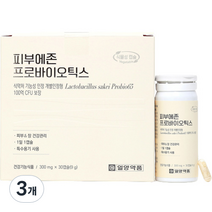 일양약품 피부에존 프로바이오틱스 110억 CFU 보장 9g, 30정, 3개