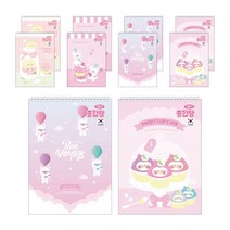 펜피아 여아용 1000 무선 종합장, 랜덤발송, 10개