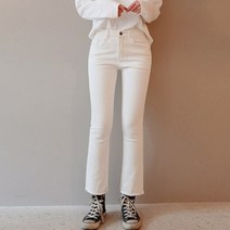 오키진 키큰녀 스트레칭 세미 부츠컷 팬츠