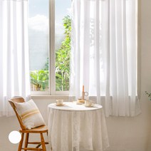더자리 비침덜한 고밀도 쉬폰커튼