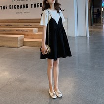 에스텔라 페이크 투피스 뷔스티에 임산부 원피스 daw130