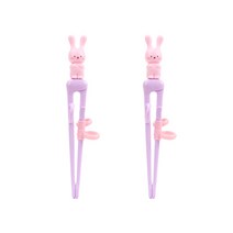 릴팡더스틱 1단계 왼손용 맥스젓가락 스노우래빗, 혼합, 젓가락 2p, 2개