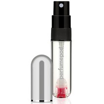 트라발로 퍼퓸팟 퓨어 펌핑식 충전 휴대용 향수공병 5ml, 1개, 실버