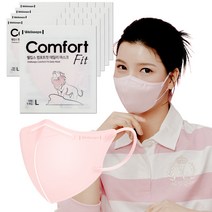 웰킵스 일회용 컴포트핏 데일리 마스크 소형, 25개입, 1개, 핑크