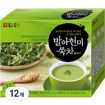 담터 발아현미 쑥차 플러스, 15g, 15개입, 12개