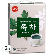 고향 쑥차, 18g, 40개입, 6개