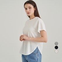 ELLE GIRL 릴렉스핏 라운드헴 반팔 티셔츠
