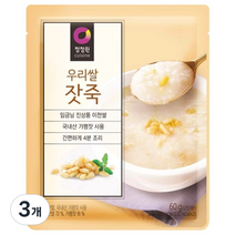 청정원 우리쌀 잣죽, 60g, 3개