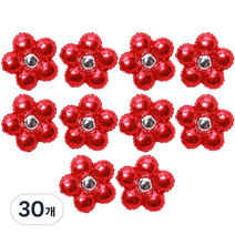리빙다 꽃은박풍선(레드) 10개입, 레드, 30개