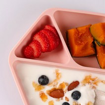 노르디코 킨더 실리콘 흡착식판, 핑크, 단품