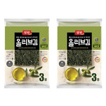 양반 올리브김 3봉, 3개입 x 2개, 6개