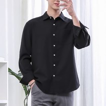 단군 남성용 솔리드 옥스포드 긴팔 셔츠