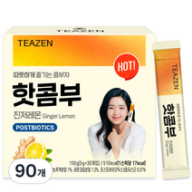 티젠 핫콤부 진저레몬차, 90개, 5g