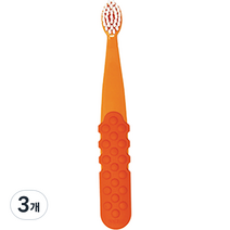 래디어스 유아용 토츠 플러스 3단계 칫솔, 오렌지 + 피치, 1개입, 3개