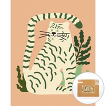 아트조이 물감 2배 DIY 명화그리기 40 x 50 cm, 고양 호랑 그린
