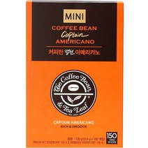 커피빈 캡틴 아메리카노 스틱커피, 0.9g, 150개, 150개입