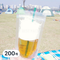 스탠드형 테이크아웃용 지퍼비닐 10호, 1개, 200개