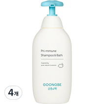 궁중비책 유아용 프리뮨 샴푸 앤 바스, 350ml, 4개
