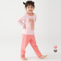 롤리트리 아동용 면스판 싱글 내의 상하의 세트 A4