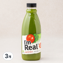 아임리얼 케일 사과 주스, 700ml, 3개