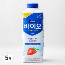 매일바이오 드링킹 요거트 딸기, 750ml, 5개