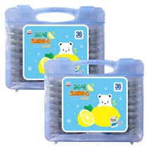 영아트 크레파스 남아용 2p, 36색, 1세트