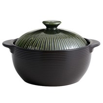 리한 라인팟 무균열 뚝배기 내열냄비 그린, 16cm, 1개