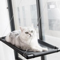 발라당 고양이 윈도우 대형 해먹, 매쉬블랙