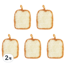 젊은이마켓 식빵 아크릴 수세미, 5개입, 2개