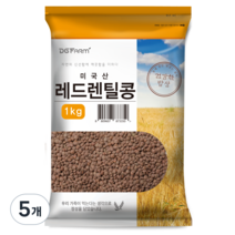 대구농산 레드렌틸콩, 1kg, 5개