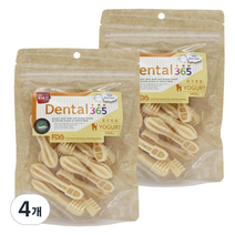 덴탈365 반려견 간식 150g, 요구르트, 4개
