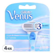 질레트 비너스 3중 면도날, 4개입, 4세트