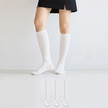 코지라벨 여성용 다이아 니삭스 3족 세트