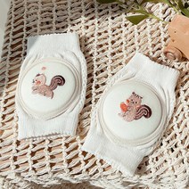 돗투돗 유아용 자수 이중 무릎 보호대, 돗람이, 2개
