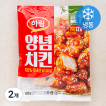하림 양념치킨 + 소스 (냉동), 600g, 2개