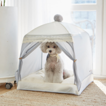 울프라운치 폼폼 펫 텐트, 라이트그레이