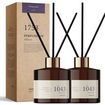 메르헨트 퍼퓸 드 디퓨저 200ml x 2p + 섬유리드 10p 세트, 화이트머스크