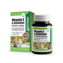 네추럴라이즈 비타민E & 셀레늄, 90정, 45g, 1개